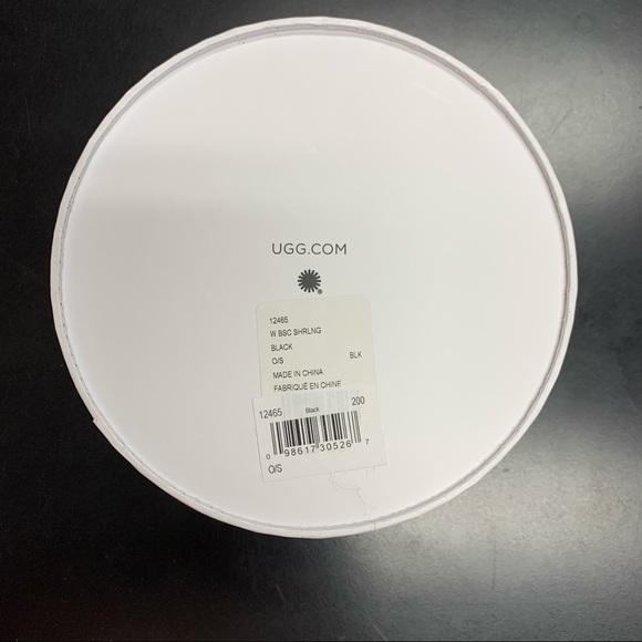 Ugg Women's Black Shearling Ear Warmers Muffs- NIP - Picture 3 of 6